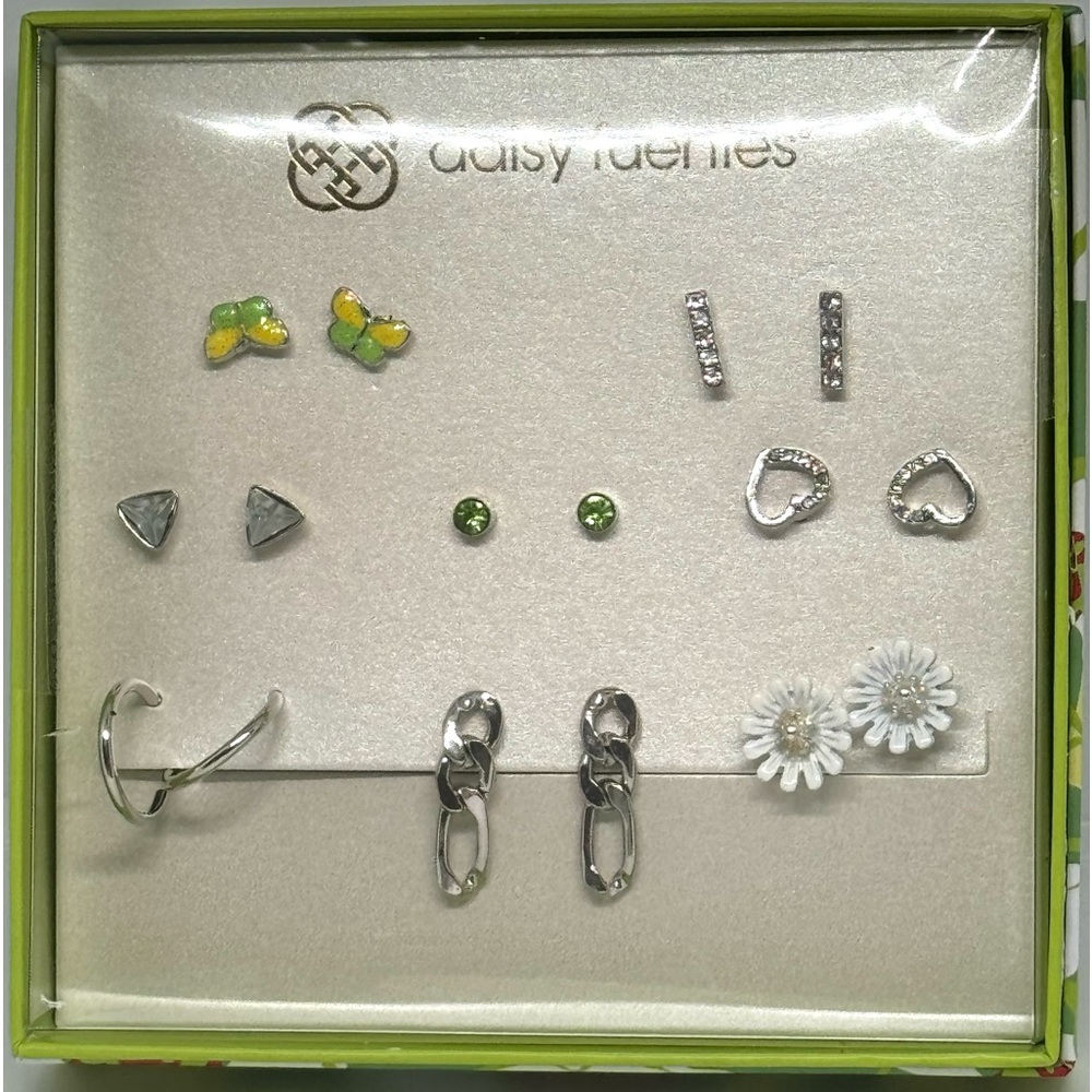Daisy Fuentes Multi Dainty Stud post Earrings in Box